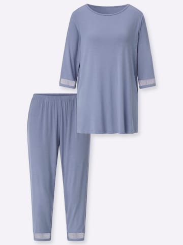 creation L Schlafanzug in taubenblau