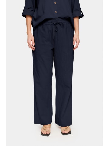 SAINT TROPEZ Casual Hose ZalindaSZ Gerade Passform in Night Sky