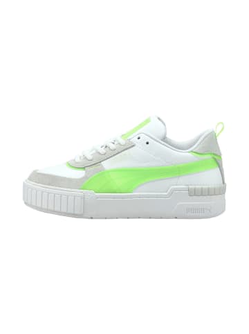 Puma SHOES "Cali Sport Pop" in White-Green Glare Vaporous Gray
