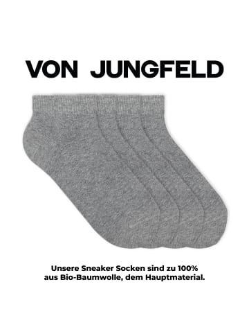 von Jungfeld Sneaker Socken Essentials in Heather Grey