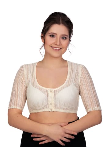 Edelnice Dirndlbluse Kassandra in beige