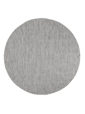 Teppich Kurzflor Unifarben Wohnzimmer in Hellgrau