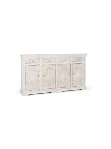 Giner y Colomer Sideboard aus gealtertem weißem Mangoholz in White