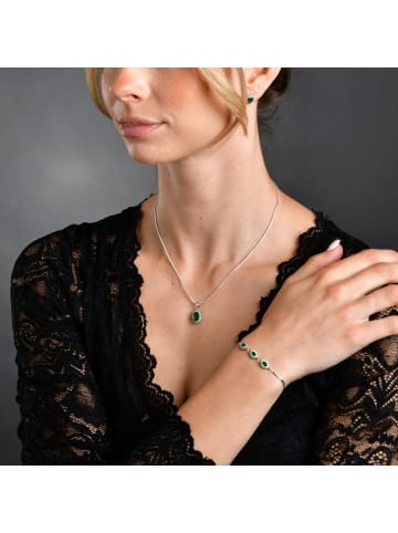 Adeliás Damen Anhänger aus 925 Silber mit Zirkonia in silber