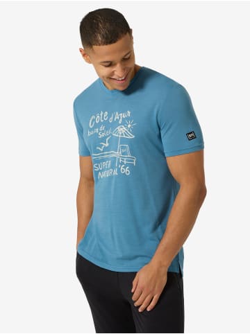 super.natural M COTE D'AZUR TEE in blau