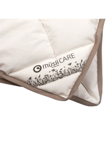 müsli Kopfkissen aus Kapock in Cream
