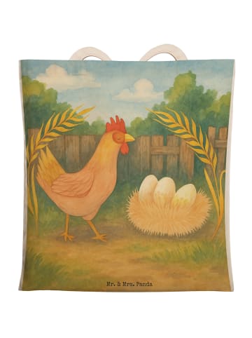 Mr. & Mrs. Panda Umhängetasche Huhn Stolz Design ohne Spruch in Weiß