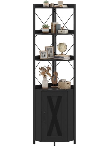 COSTWAY Hochschrank 6-stöckig in Schwarz