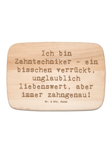 Mr. & Mrs. Panda Holz Vesperbrett Spruch Zahntechniker Spaß mit ... in Transparent