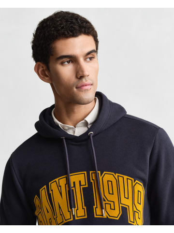 Gant Hoodie in marine mais - 0001