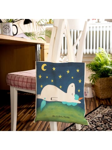 Mr. & Mrs. Panda Stofftragetasche Einhorn Sternenhimmel Design o... in Weiß