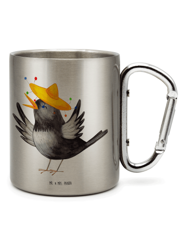 Mr. & Mrs. Panda Tasse Rabe Sombrero ohne Spruch in Silber