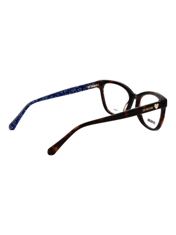 Love Moschino Damen Optische Fassungen Katzenauge Braun
