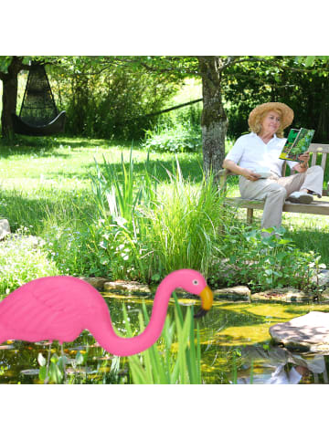 relaxdays 12x Flamingo Figur in Pink