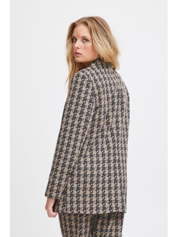 ICHI IHKate loose fit in Doeskin Houndstooth