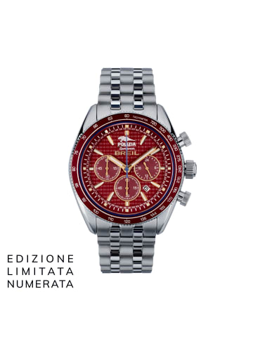 Breil Chronouhr polizia fiamme oro burgunden