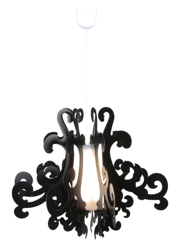 näve Pendelleuchte "GRETTA" in schwarz - (L)55 cm x (B)55 cm x (H)110 cm