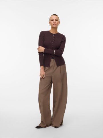 Vero Moda Strickjacke in Chocolate Plum