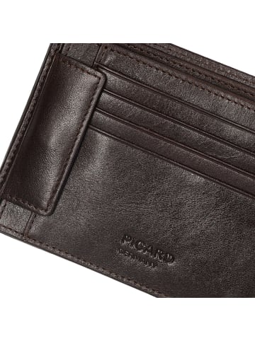 PICARD Tennessee1 Geldbörse RFID Schutz Leder 12 cm in chocolate