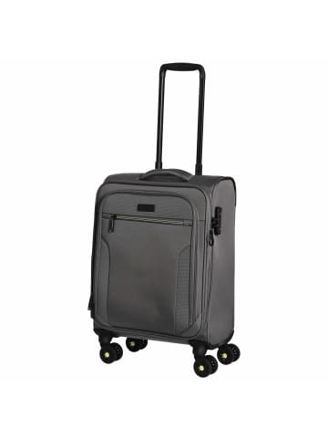 D&N Travel Line 9704 - 4-Rollen-Kabinentrolley S 55 cm (dark red) in grau
