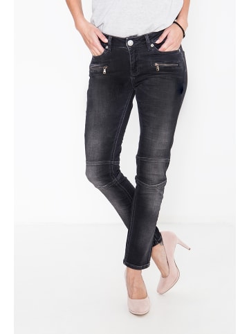 ATT Jeans ATT Jeans ATT JEANS Slim-Fit Jeans aus elastischem Jogg-Material Stacy in anthrazit