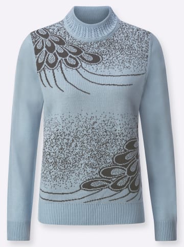WITT WEIDEN Pullover in hellblau-gemustert