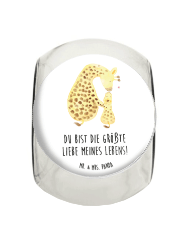 Mr. & Mrs. Panda gewürzglas Giraffe Kind mit Spruch in Weiß