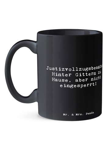 Mr. & Mrs. Panda Tasse Justizvollzugsbeamte: Hinter Gittern zu H... in Schwarz