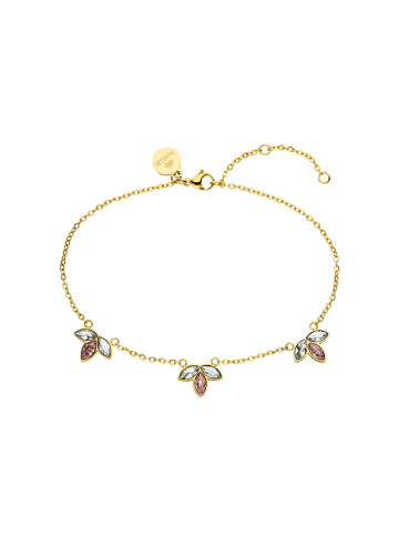 PURELEI Fußkette Flowery in Gold