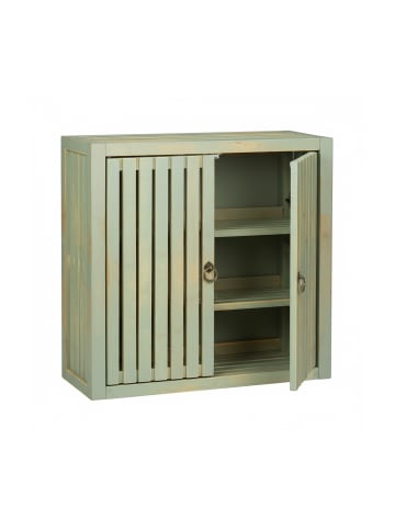 relaxdays Hängeschrank in Grün - (B)52 x (H)50 x (T)20 cm