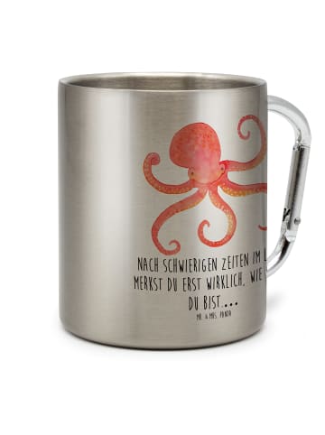 Mr. & Mrs. Panda Teetasse Tintenfisch mit Spruch in Silber
