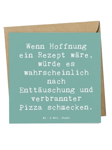 Mr. & Mrs. Panda Grußkarte Spruch Hoffnung in schwierigen Zeiten... in Meeresbrise