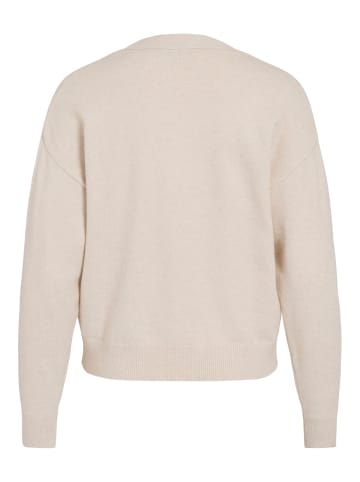 Vila Strickjacke in Super Light Natural Mel 1