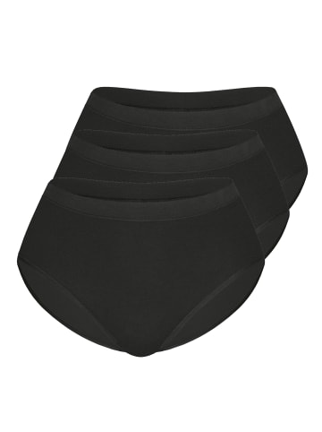 Sassa Slip MIDI 3er Pack in schwarz