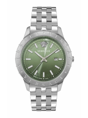Versace Analoguhr für Herren in silber