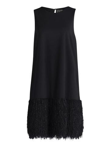 Vera Mont Abendkleid mit Fransen in Schwarz
