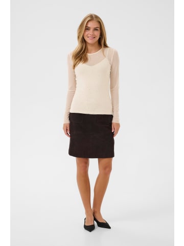 Kaffe T-shirt KAstinna Slim fit in Turtledove CC.