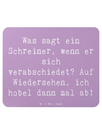 Mr. & Mrs. Panda Mouse Pad Spruch Schreiner Abschied mit Spruch in Lavendeltraum