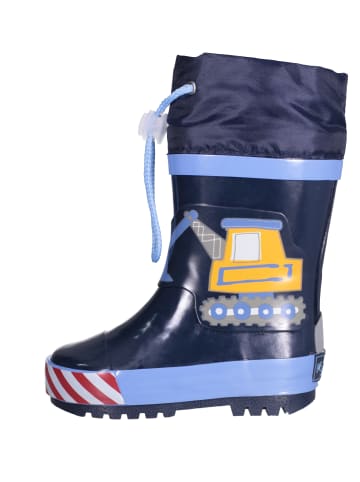 Playshoes Gummistiefel Baustelle in Bleu