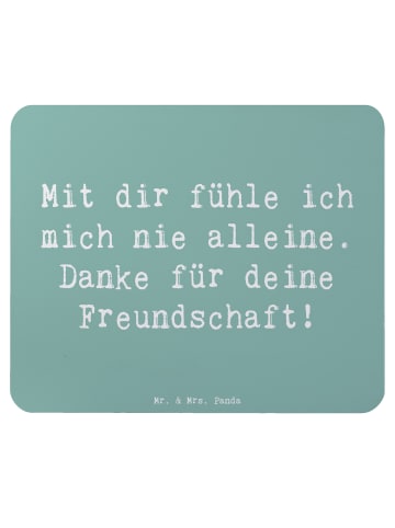 Mr. & Mrs. Panda Mauspad Spruch Beste Freundin mit Spruch in Meeresbrise
