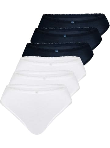 Sassa 6er Sparpack String in navy white