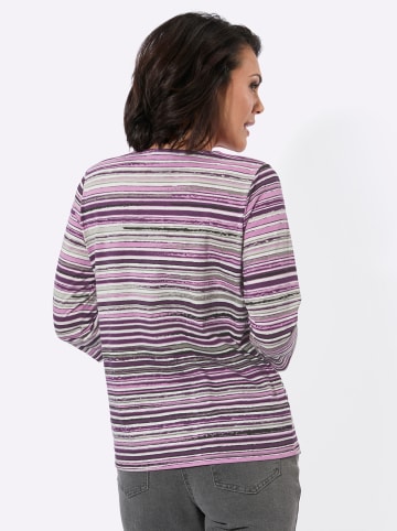 WITT WEIDEN Ringelshirt in orchidee-grau-geringelt