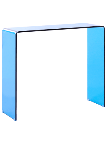 Beliani Konsolentisch KENDALL in Blau - (W) 90 x (H) 75 x (L) 30 cm