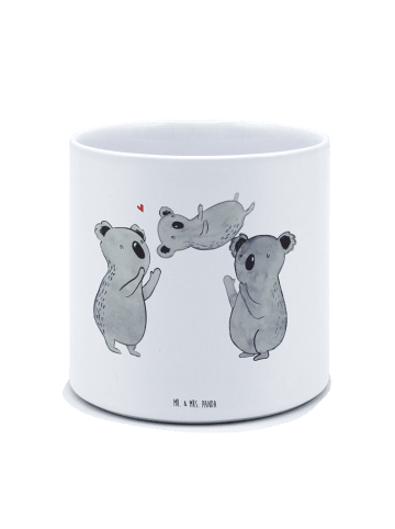 Mr. & Mrs. Panda Pflanzenkübel groß Koalas Feiern ohne Spruch in Weiß