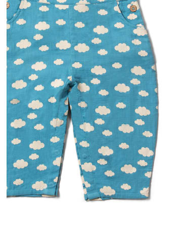 Little Green Radicals Pocket Dungaree Shorts in Blue