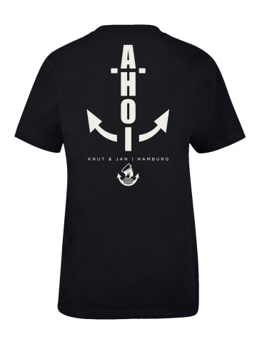 F4NT4STIC T-Shirt Ahoi Anker Knut & Jan Hamburg in schwarz