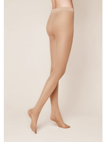 Kunert Feinstrumpfhose Cotton Sole 20 atmungsaktiv in Cashmere