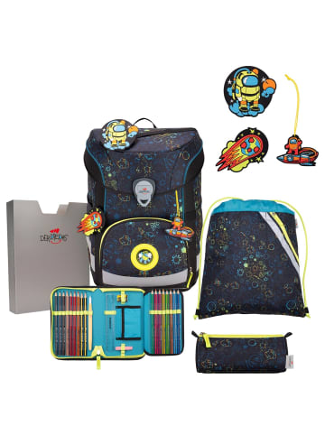 DerDieDas ErgoFlex Easy Exclusive LED - Schulranzen Set 5 tlg. 950g (Dancing Star) in Crazy