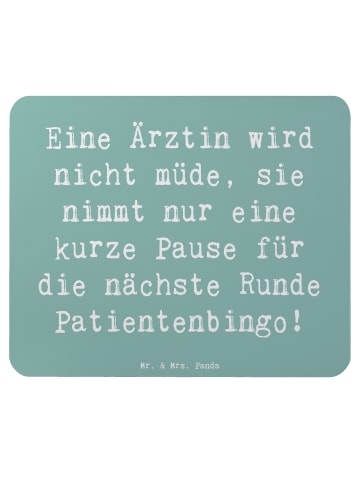 Mr. & Mrs. Panda Maus-Pad Spruch Ärztin Pause mit Spruch in Meeresbrise