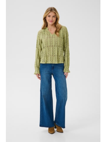 Cream Langarm-Bluse CRTully Straight fit in Tea